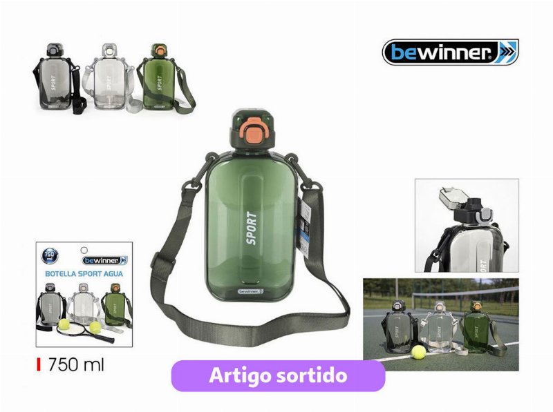 Garrafa De Água Sport 750 ml Cores Sortidas