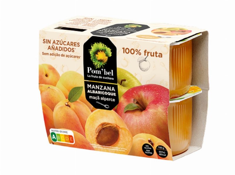 Puré De Fruta Pom`bel Maçã E Alperce 4X100 g
