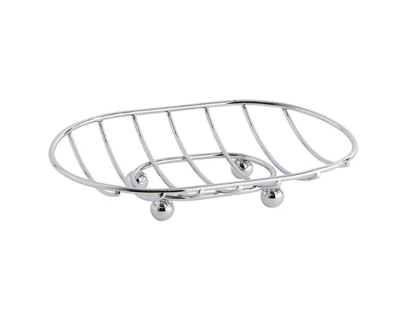 Saboneteira Auchan Essencial Metal Prateado 12X8Cm
