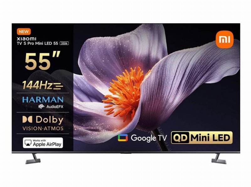 Tv Mini Led Xiaomi S Pro 2026 (55" 4K Google Tv 138Cm)