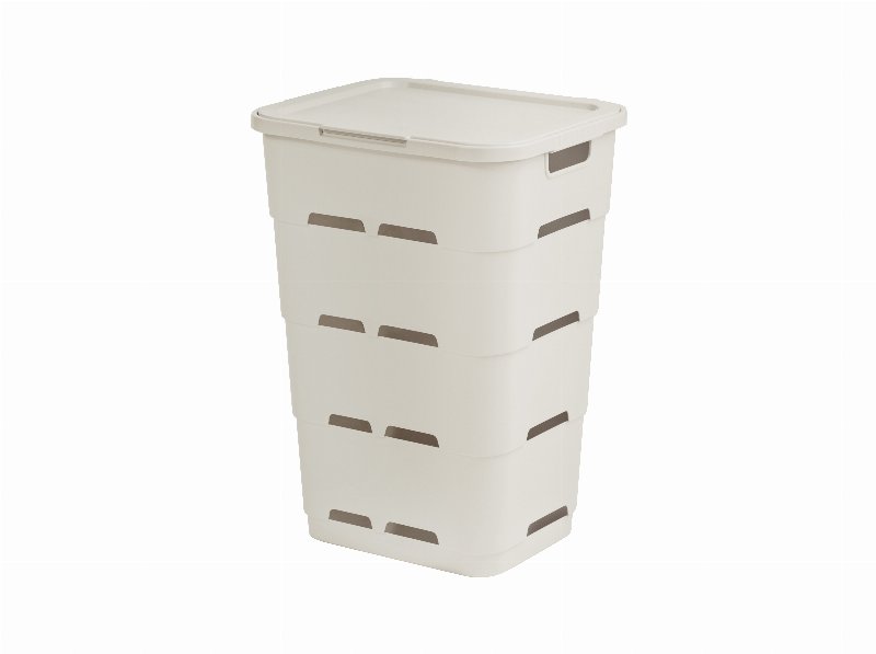 Cesto Roupa Suja Bege Actuel Plástico Reciclado 45 l