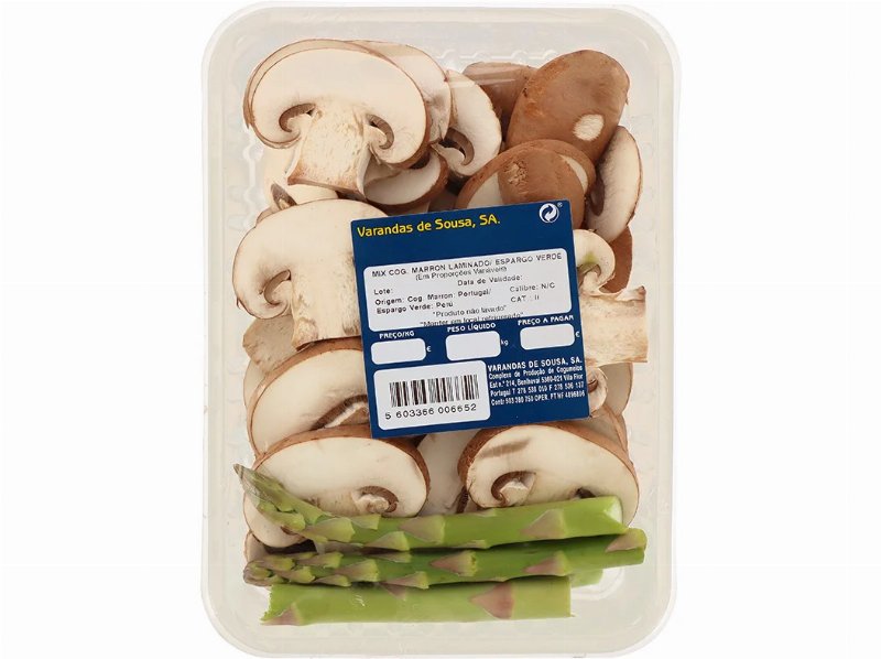 Mistura De Cogumelo Marron Laminado E Espargo 200 g