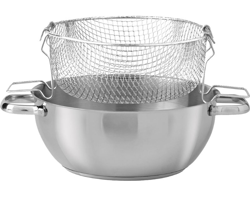 Fritadeira Com Cesto Celar Premi Em Inox 24Cm