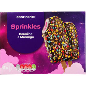 Gelado Baunilha E Morango Sprinkles Continente 6 Un