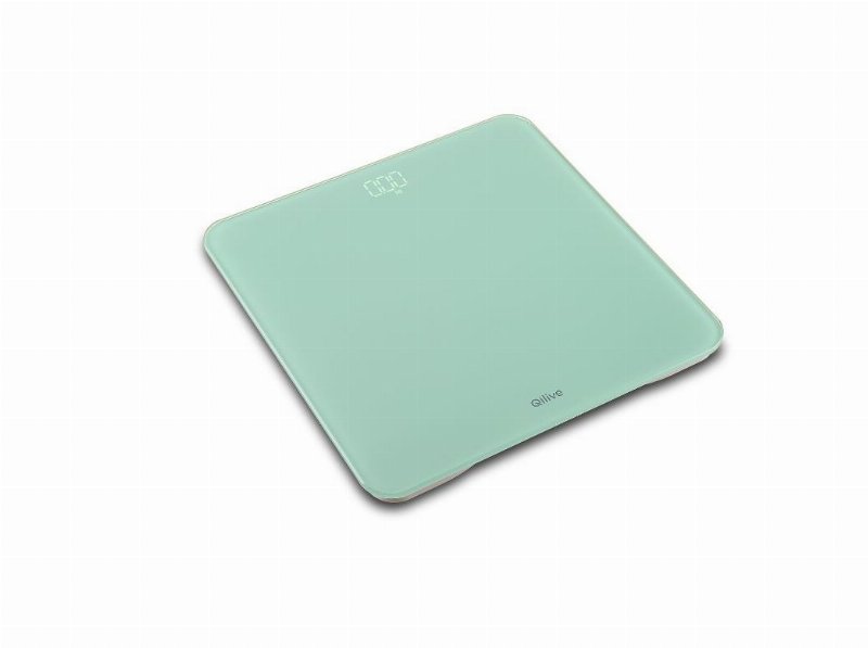 Balança Corporal Recarregável Qilive Q.5100 180 kg Lcd Usb-C Verde