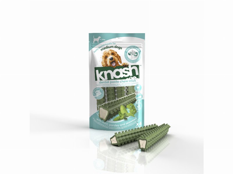 Snack Dental Cão Knash Stick Pasta Dentes M 4Un