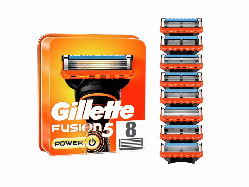 Recarga De Lâminas Fusion5 Power Gillette 8 Un