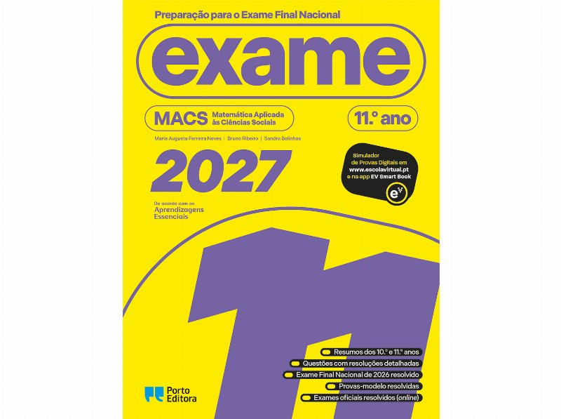 Livro Preparação Para O Exame Final Macs - 11.º Ano
