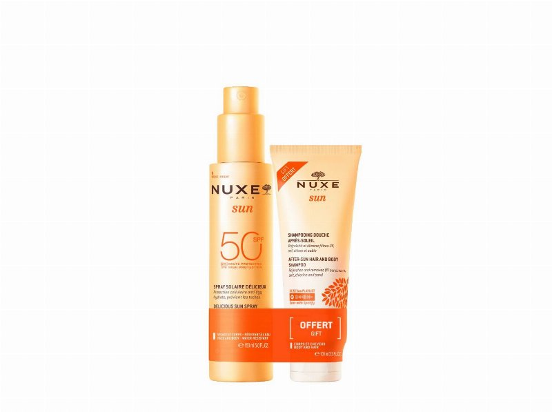 Spray Sun Leite Nuxe Spf50 Of Gel Duche 150+100 ml