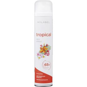 Desodorizante Spray Tropical 48H Mylabel 200 ml