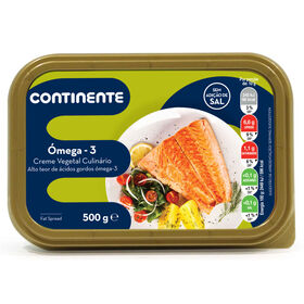 Creme Vegetal Culinário Omega 3 Continente 500 gr