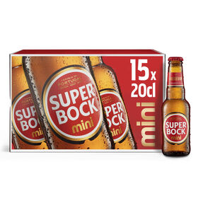 Cerveja Com Álcool Super Bock Mini 15 X 20 cl