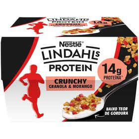 Iogurte Proteíco Granola E Morango Crunchy Lindahls 2 X 127 gr