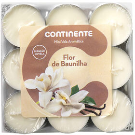 Ambientador Vela Mini Flor De Baunilha Continente 18 Un