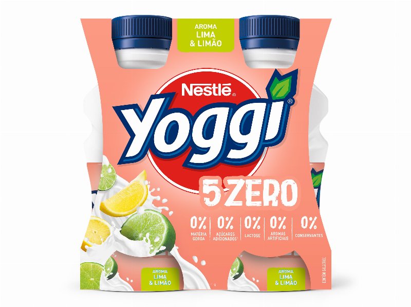 Iogurte Líquido Yoggi 5Zero Lima-Limão 4X160 g