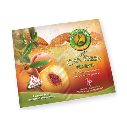 Chá Solúvel Fresh Pêssego Cem Porcento 20Grm