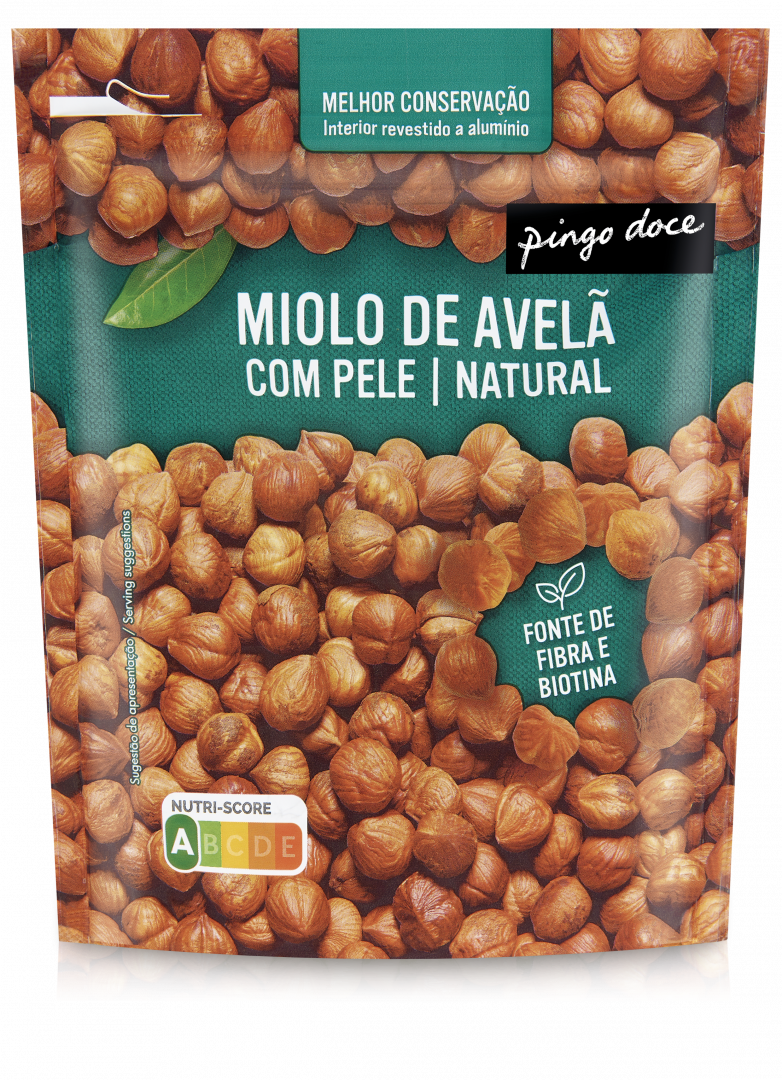 Miolo De Avelã Com Pele Ao Natural Pingo Doce 0.15Kg