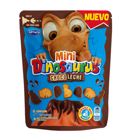 Bolachas Com Chocolate Mini Dinosaurus Artiach 0.1Un
