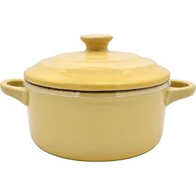 Mini Caçarola Forno 700 ml Amarela Kasa
