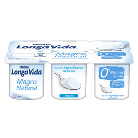 Iogurte Magro Natural Longa Vida 720 gr (6 Un)