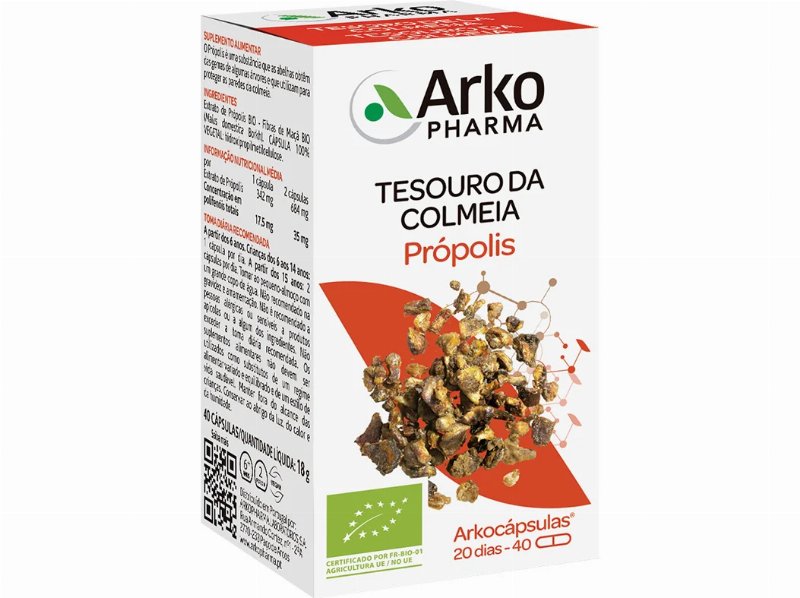 Suplemento Arko Capsulas Propolis Bio 40Un