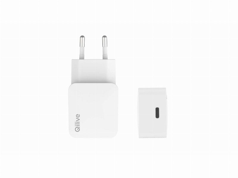 Carregador Lite Qilive 600183051 Branco 1 Usbc 20W