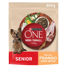 Ração Para Cão Sénior Mini Frango Purina One 800 g
