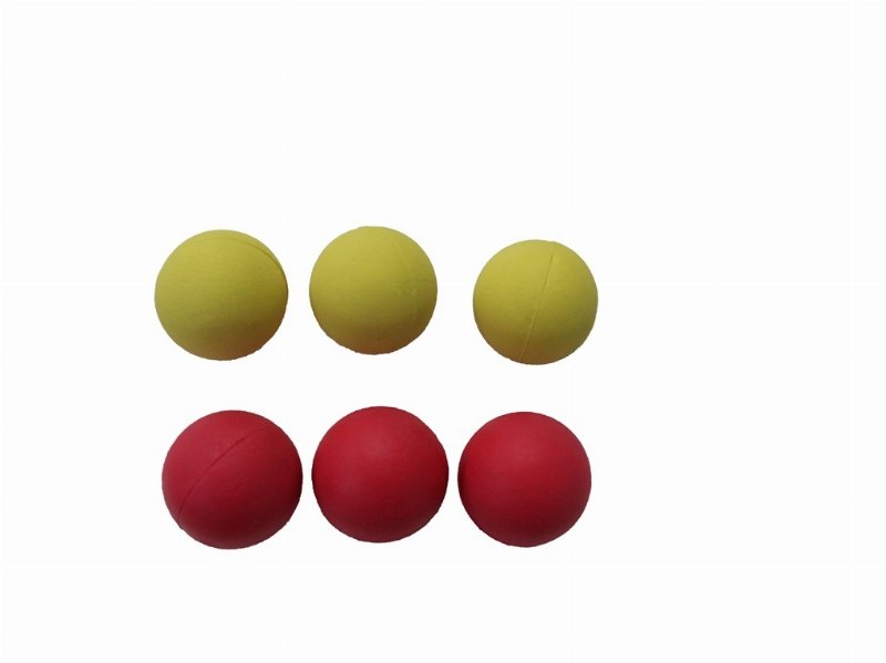 Bola Borracha Auchan 3 Unidades 6Cm Cores Sortidas