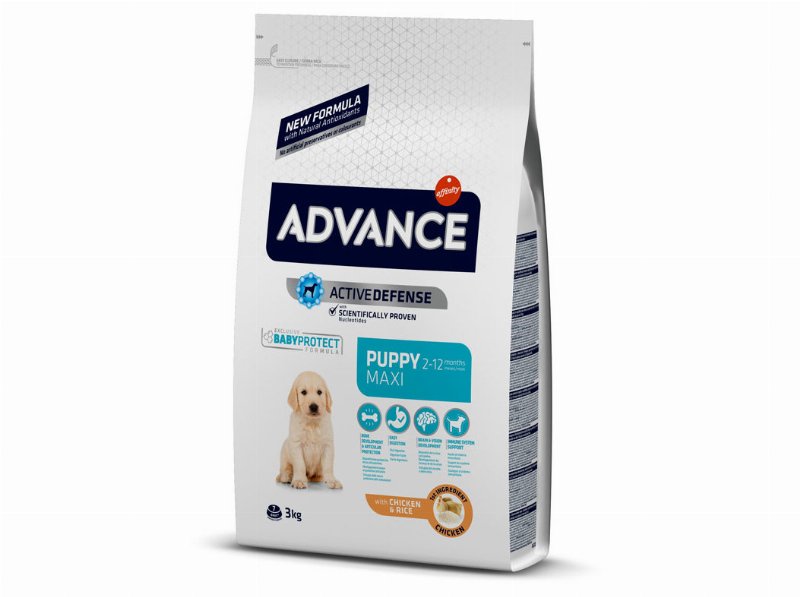 Ração Cão Maxi Puppy Advance Frango/ Arroz 3 kg*