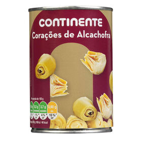 Corações De Alcachofra Sem Glúten Continente 450 gr (Peso Escorrido 240 gr)
