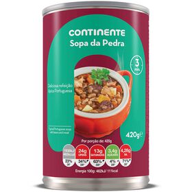 Sopa Da Pedra Continente 420 gr (Peso Escorrido 420 gr)
