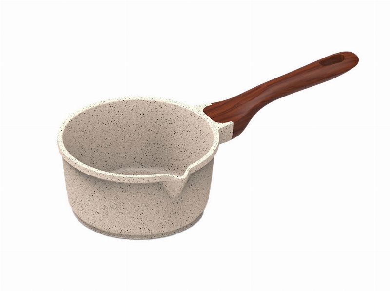 Caçarola Actuel Em Alumínio Fundido Bege Com Cabo 20 Cm
