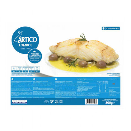 Lombos De Bacalhau Congelados Ártico 0.8Kg