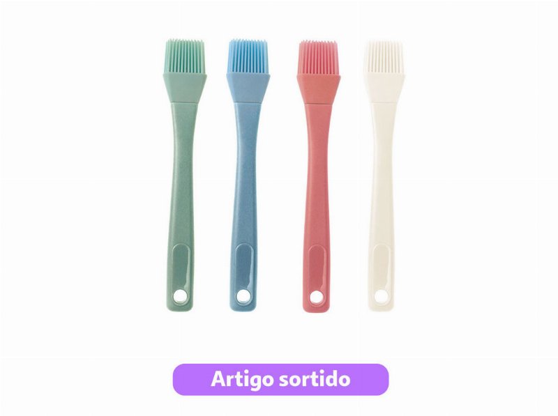Pincel Pastelaria Actuel Silicone Cores Sortidas