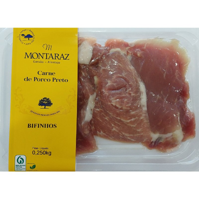 Bifinhos De Porco Preto Criado No Campo 250 g