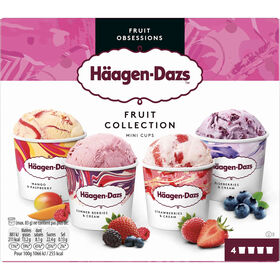 Gelado Fruit Collection Minicups Häagen-Dazs 380 ml (4 Un)