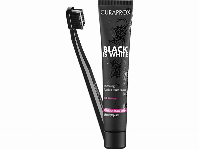 Kit Black E White Curaprox (Pasta 90 ml+Escova) Un.