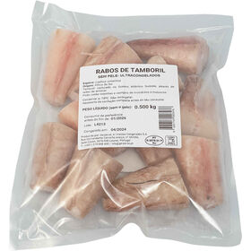 Rabos De Tamboril Sem Pele Ultracongelado 500 gr