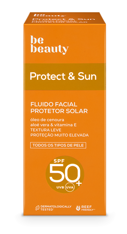 Protetor Solar Fluido Facial Com Óleo De Cenoura Spf50+ Be Beauty 0.05L