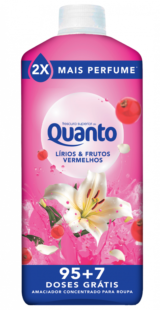 Amaciador Roupa Lírios E Frutos Vermelhos Quanto 95Dos