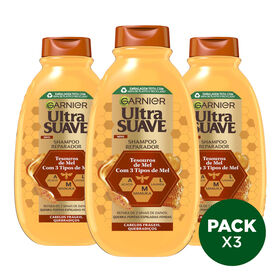 Champô Tesouros De Mel Garnier Ultra Suave 3 X 600 ml