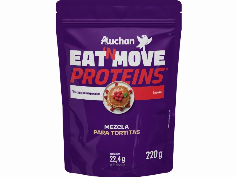 Preparado Para Panqueca Auchan Eat'n Move Proteins Em Pó 220 g