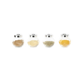 Conjunto 4 Frascos Cozinha Vidro 184 ml Basic Kasa