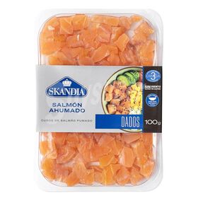 Cubos De Salmão Fumado Skandia 100 gr