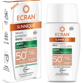 Protetor Solar Facial Anti-Imperfeições Com Cor Fps 50+ Ecran 40 ml
