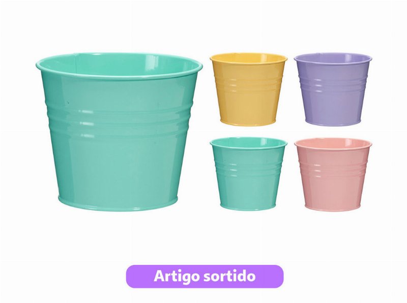 Vaso Ferro 13X11Cm Cores Sortidas