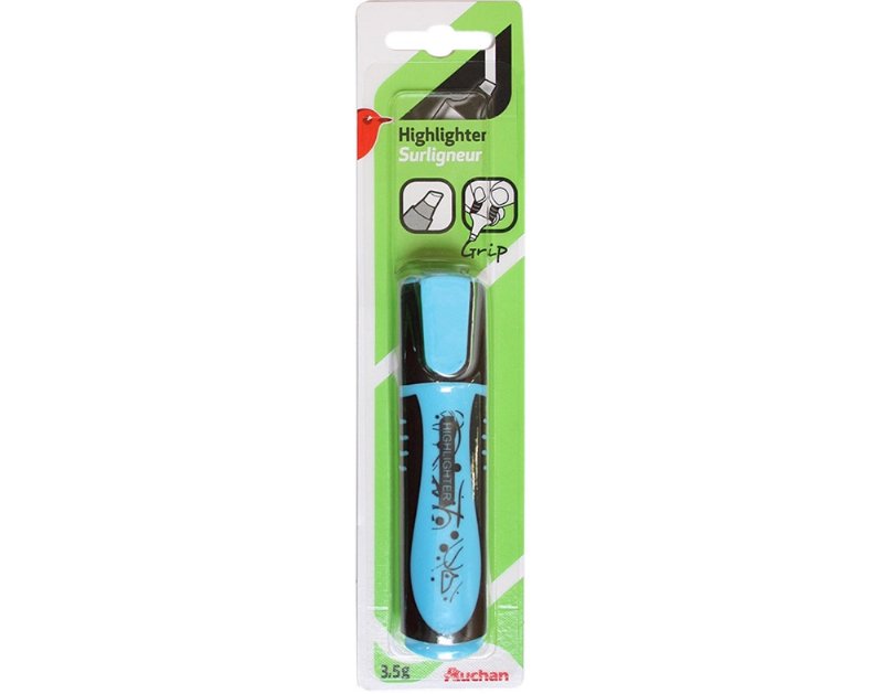 Sublinhador Fluorescente Auchan Azul