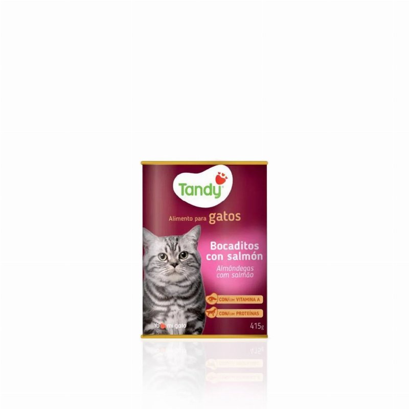 Tandy Alimento Para Gato Salmão Lata 415 gr