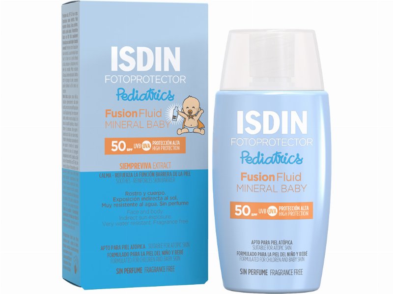 Creme Isdin Mineral Foto Pediatrico Baby 50+ 50 ml