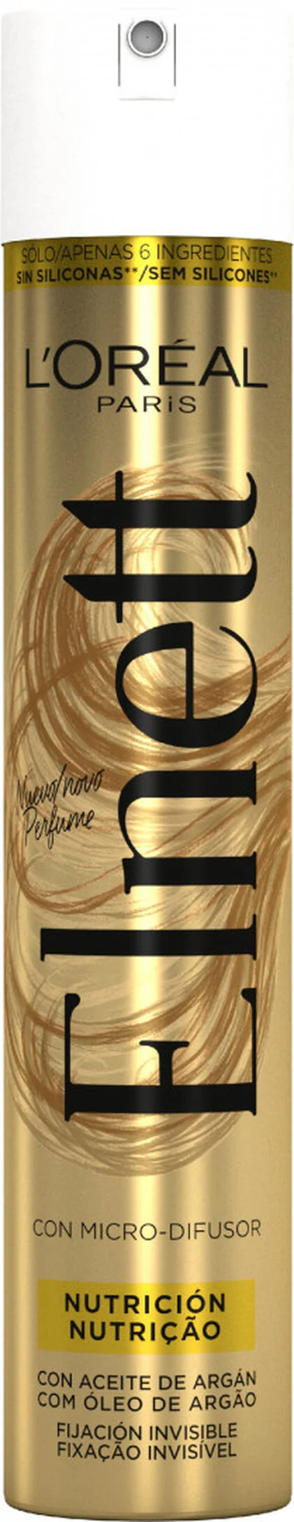 Laca Elnett Com Óleo De Argão Elnett L'oreal Paris 0.3L